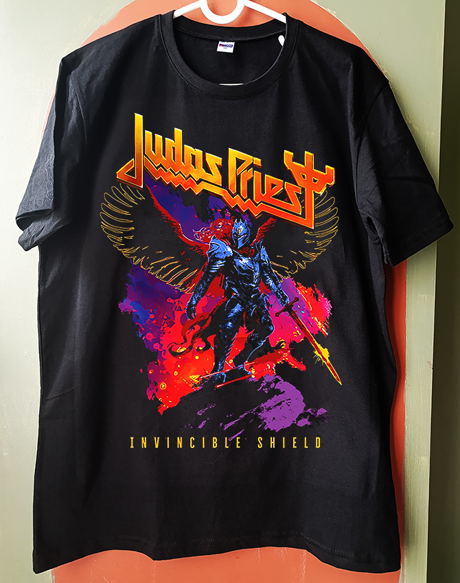 Judas Priest - Invincible Shield - Tshirt (Arka baskı opsiyonel) (Heavy Metal)