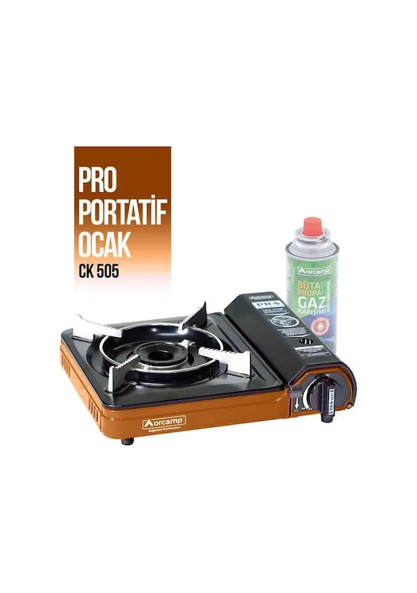 Orcamp CK-505 Portatif Gaz Stop Emniyetli Kamp Ocağı