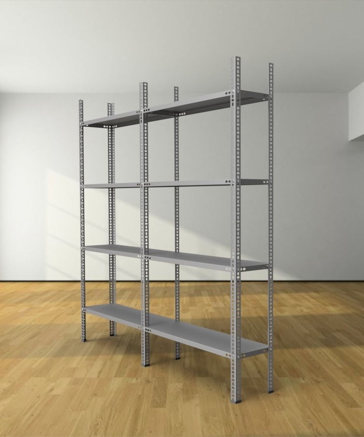 DOUBLE 31X186X200 CM 4 + 4 KATLI ÇELİK RAF