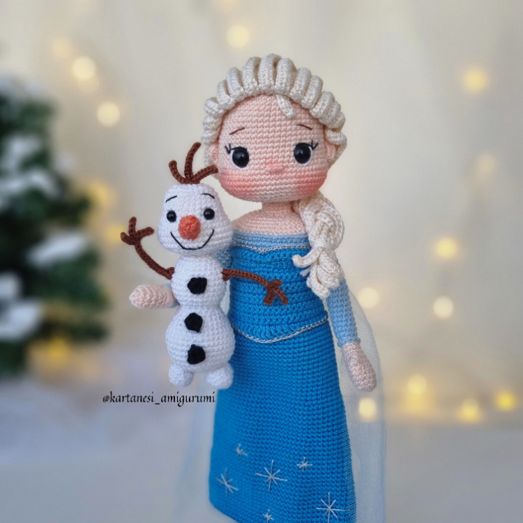 ELSA & OLAF AMİGURUMİ TARİFİ (DİJİTAL ÜRÜN)