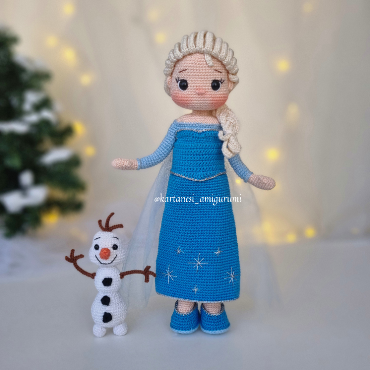 ELSA & OLAF AMİGURUMİ TARİFİ (DİJİTAL ÜRÜN)