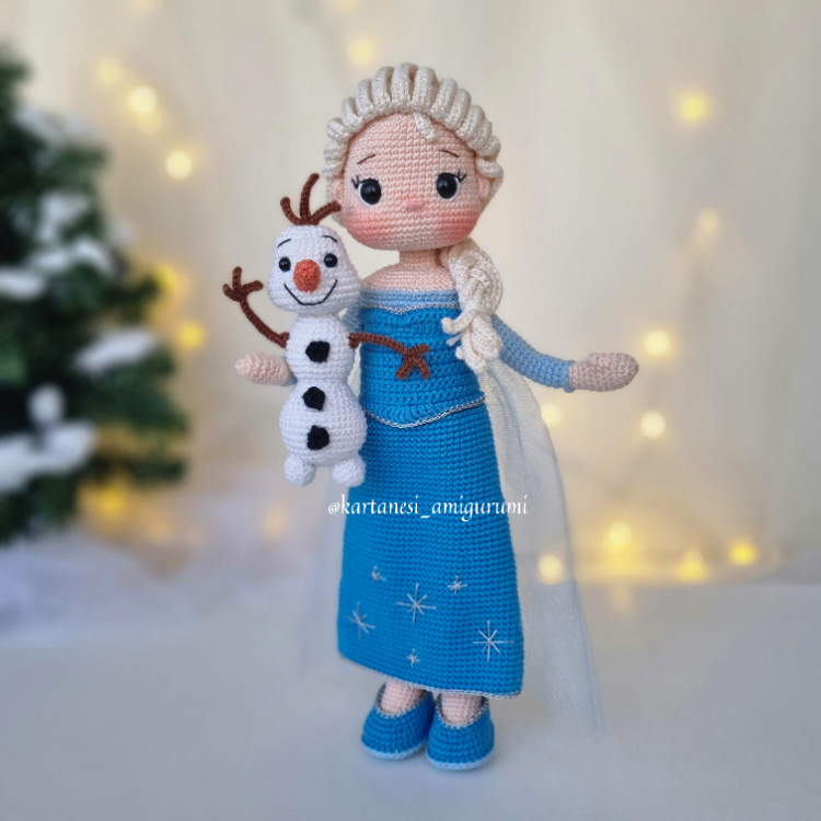 ELSA & OLAF AMİGURUMİ TARİFİ (DİJİTAL ÜRÜN)