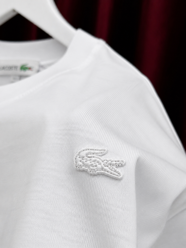 Lacoste Logolu Premium Tshirt Beyaz 