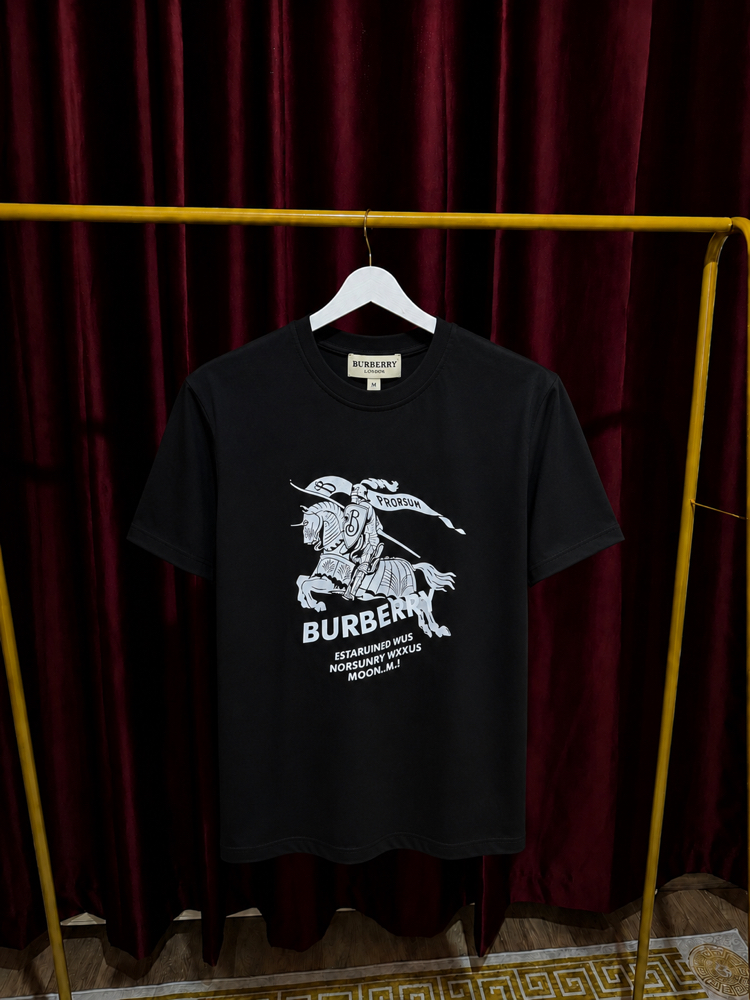 Burberry Logolu Premium Tshirt Siyah