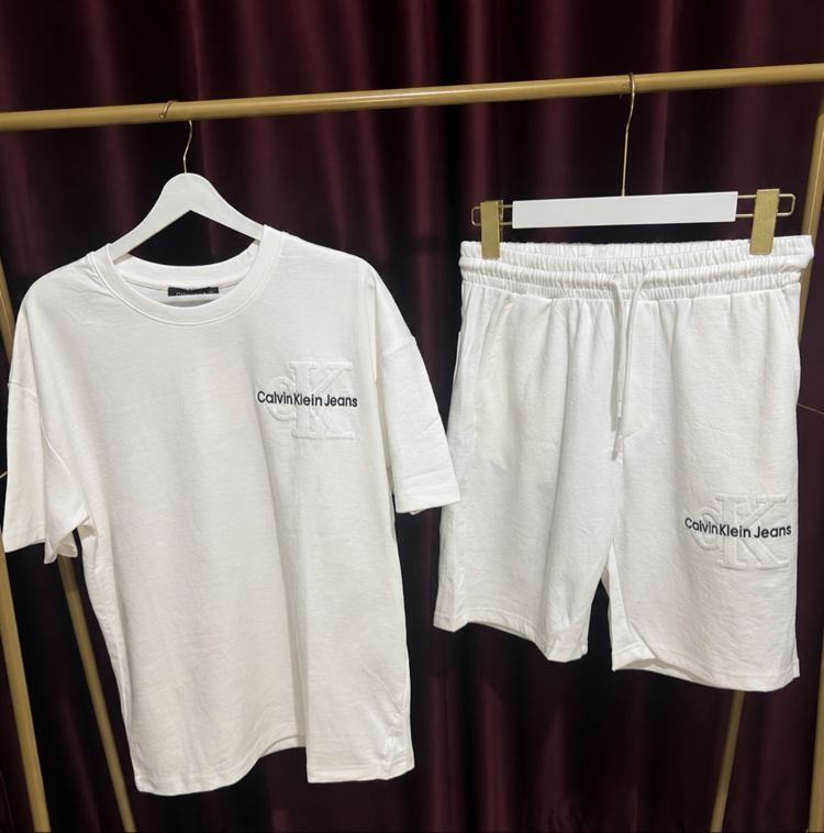 Calvin Klein Logo Detaylı Şort Takımı