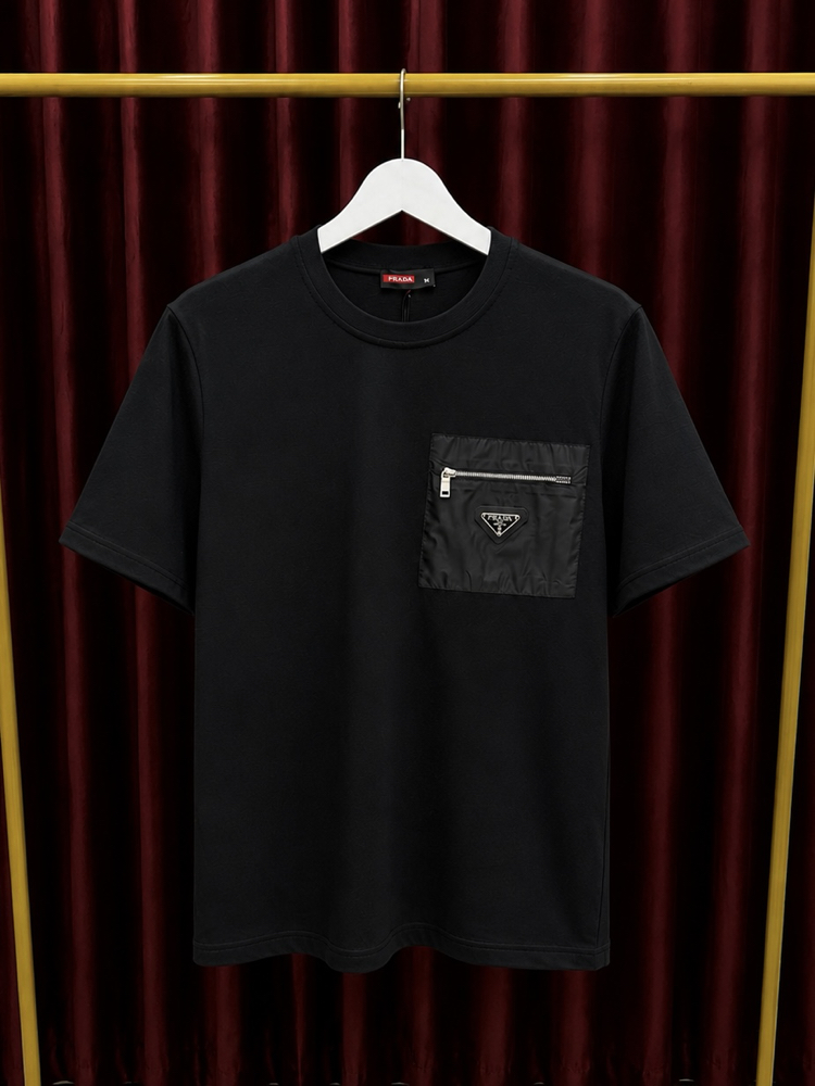 Prada Fermuar Cepli Premium Tshirt Siyah