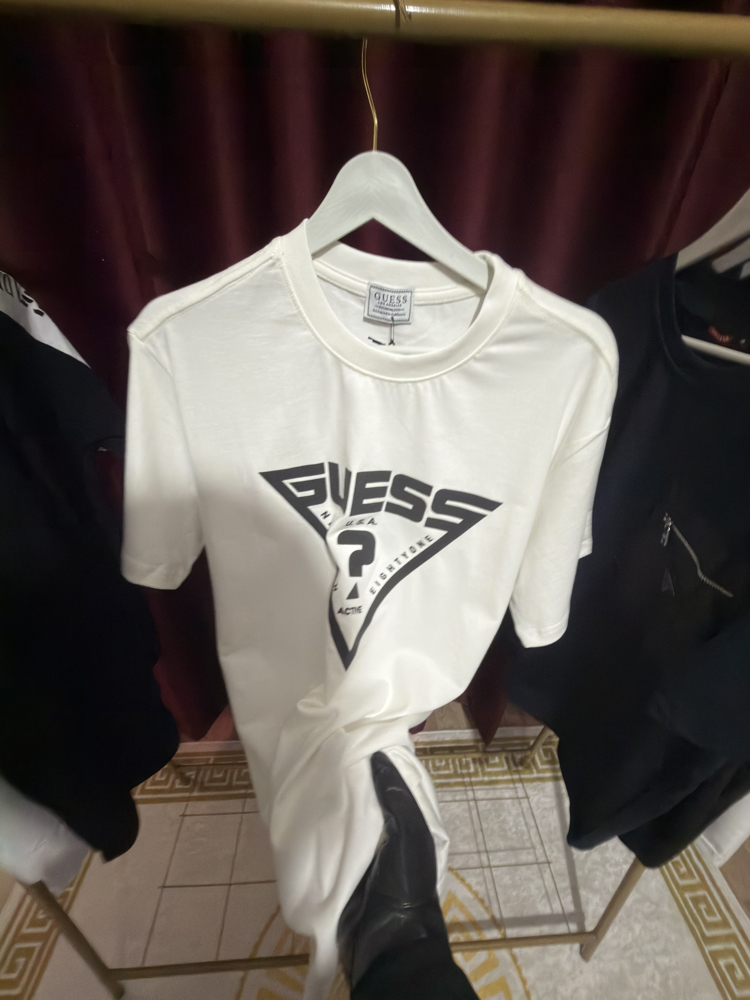 Guess Logo Detaylı Premium Tshirt