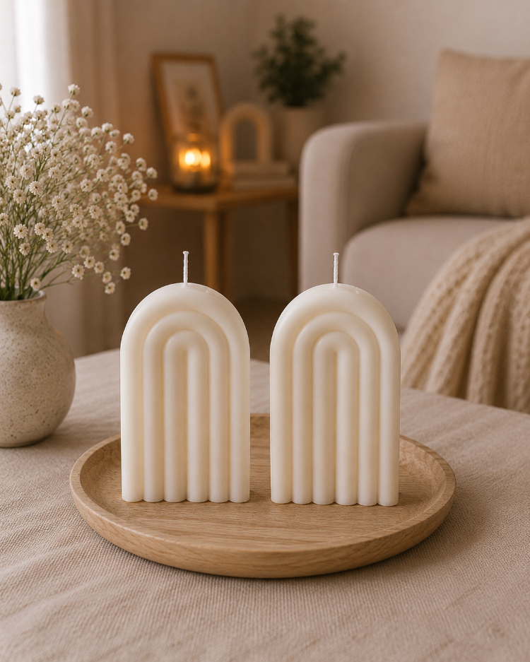 Karvia Premium Mum Seti | Gökkuşağı SET | Kokulu Hediye Kutusu