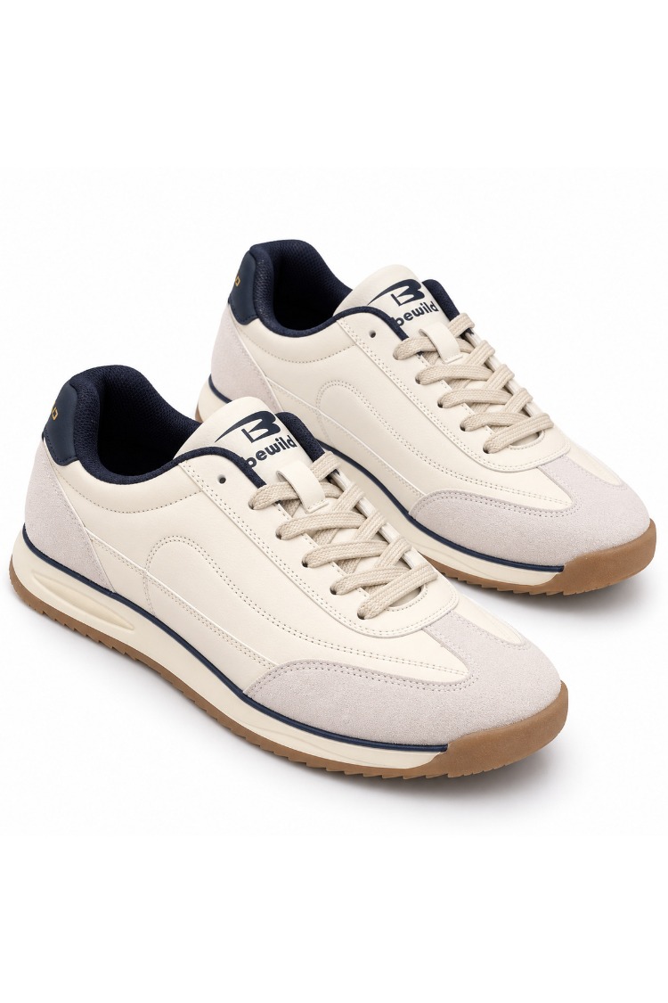 Retro Koşu Sneaker (Ekru/Bej)