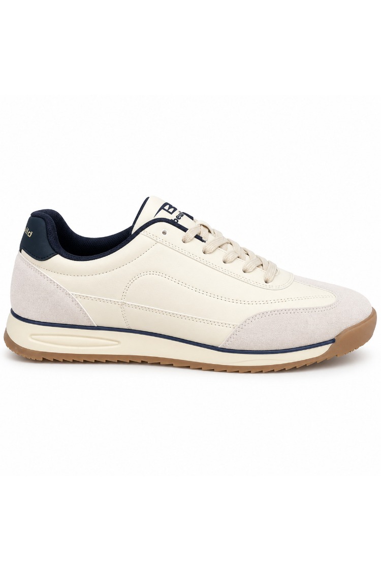 Retro Koşu Sneaker (Ekru/Bej)