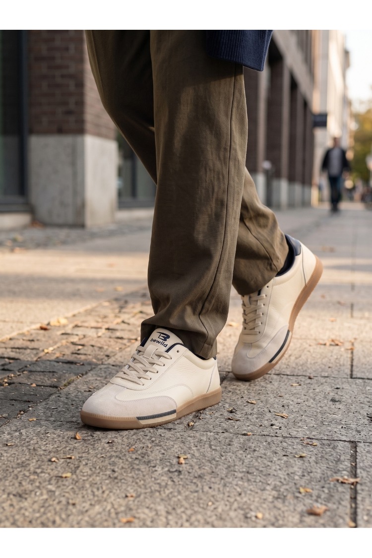 Retro Sneaker (Krem/Lacivert)
