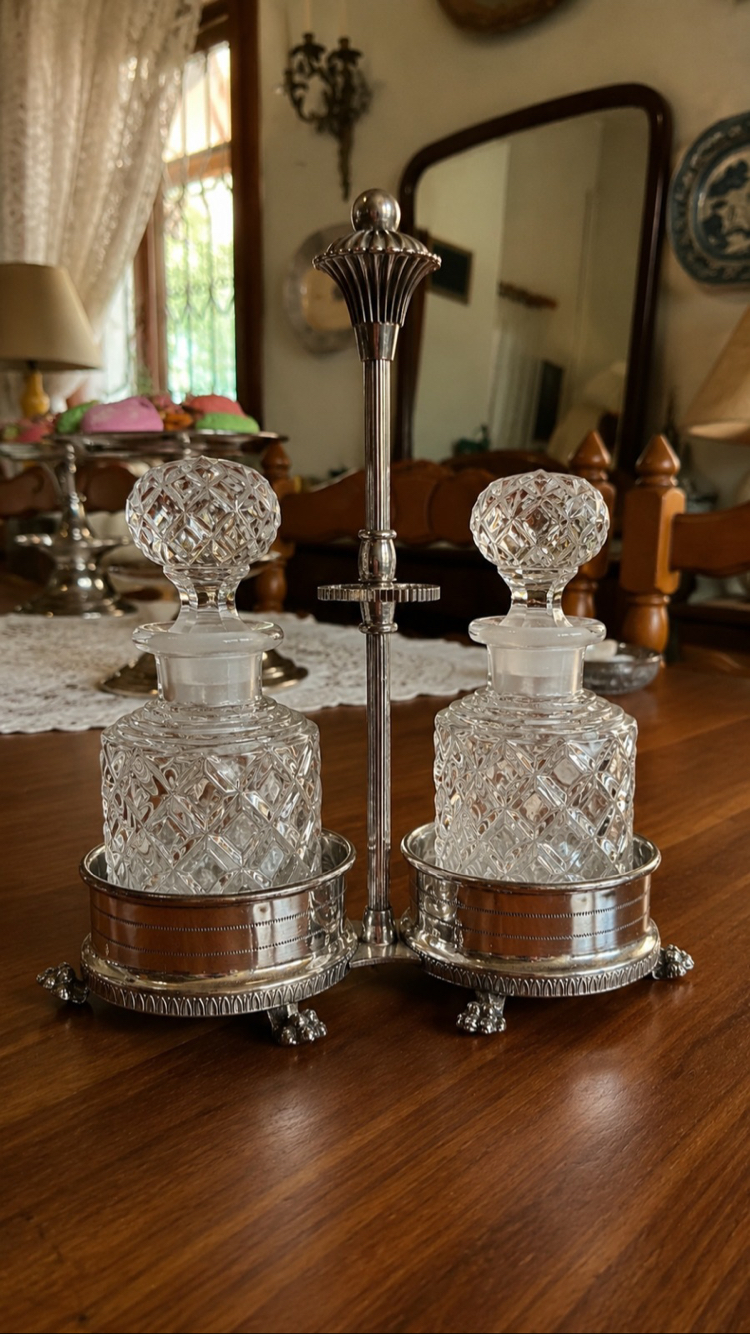 Kristal Cruet Set