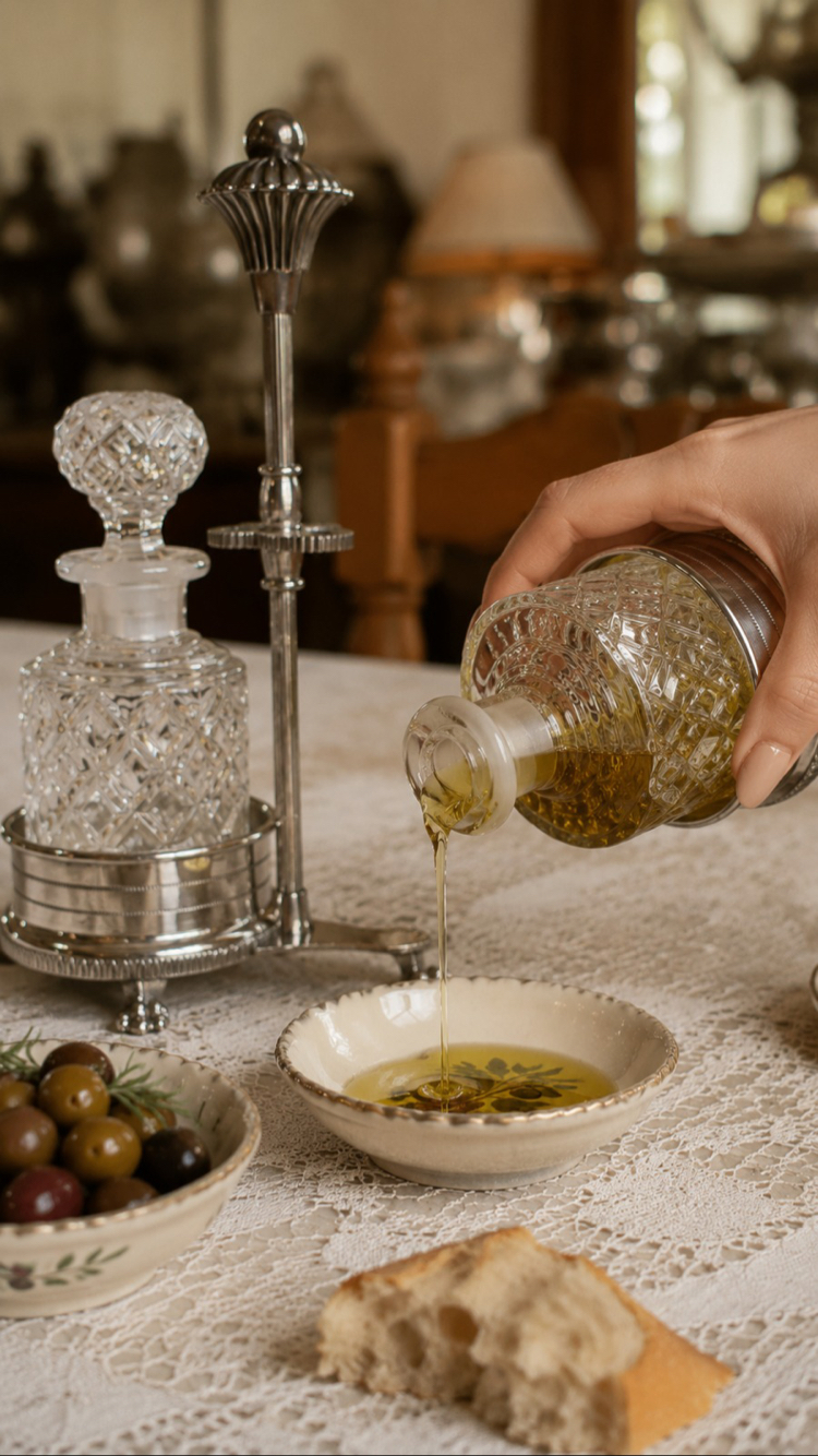 Kristal Cruet Set
