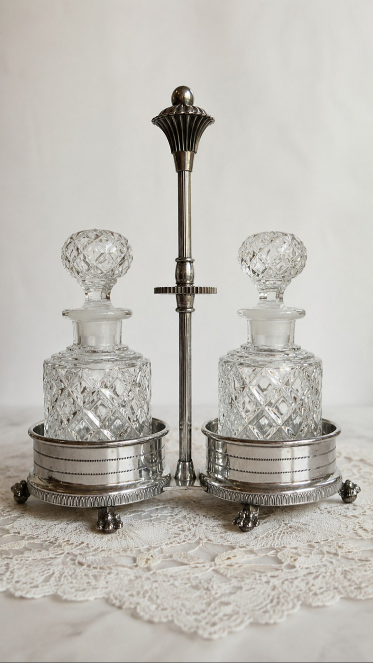 Kristal Cruet Set