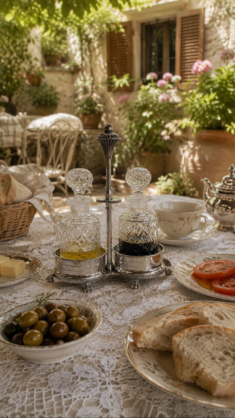 Kristal Cruet Set
