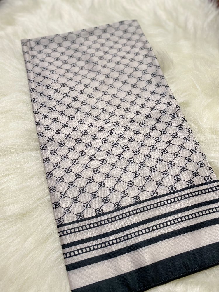 Vakko elegant eşarp haki krem