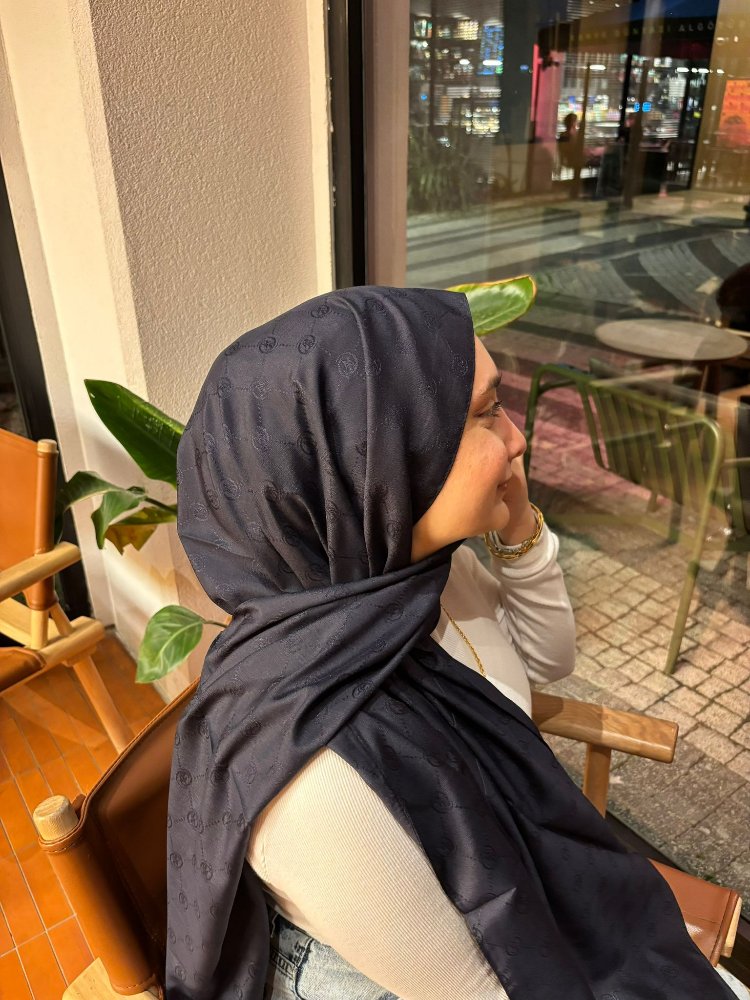 Jakar Şal Lacivert