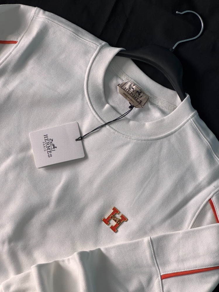 HERMES Metal Logo Erkek Sweatshit