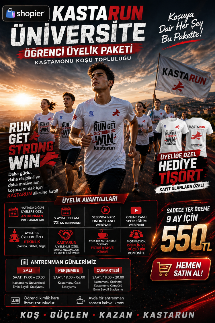 Kastarun Üniversite Öğrenci Sezon Üyeliği Başlangıç Mayıs 2026 Bitiş Ocak 2026