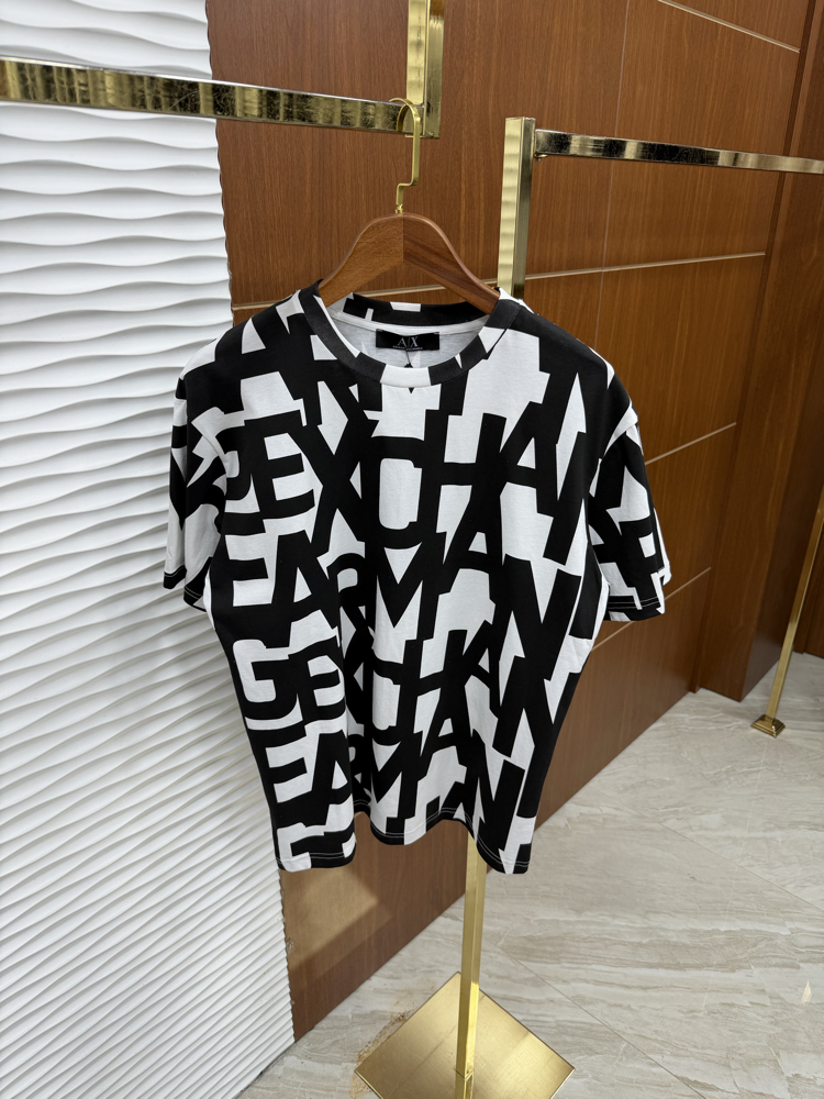 Armani Exchange Siyah Beyaz İthal Tişört