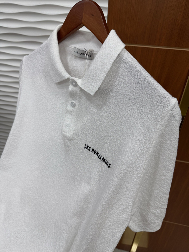 Les Benjamins Beyaz İthal Polo Yaka