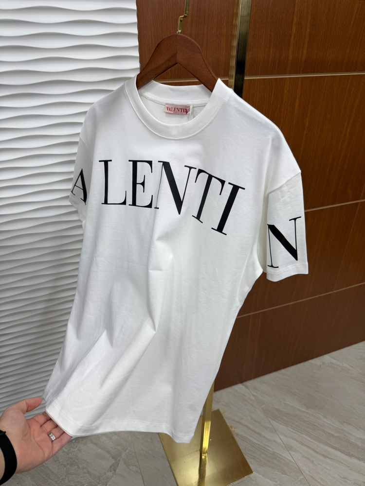 Valentino YALAN makinesi İthal Beyaz Tişört