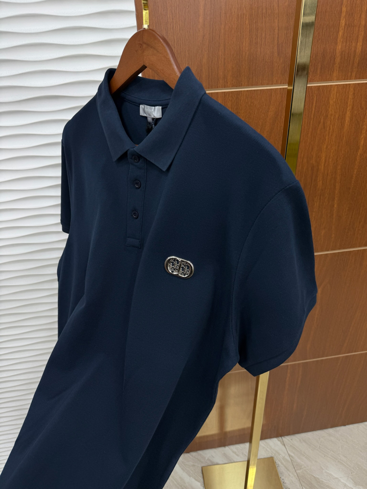 Christian Dior Lacivert Demir İşleme İthal Polo Yaka