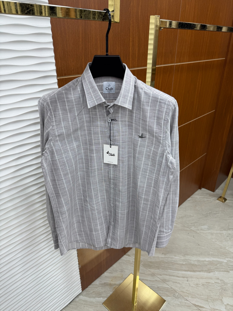 Beymen Club Açık Gri İthal Gömlek