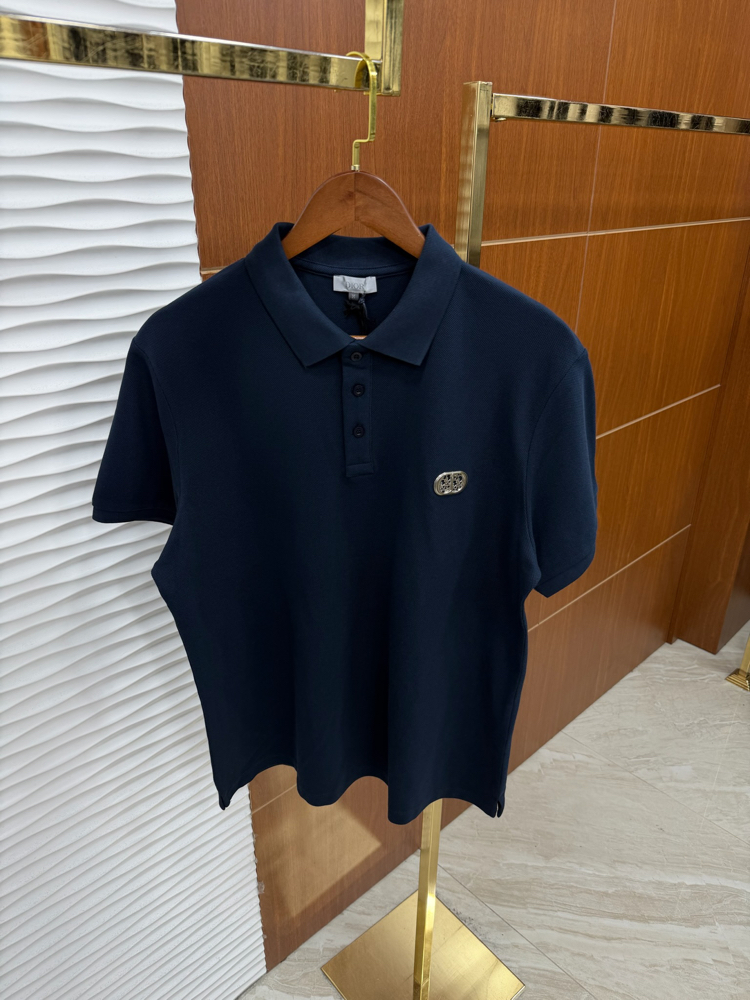 Christian Dior Lacivert Demir İşleme İthal Polo Yaka