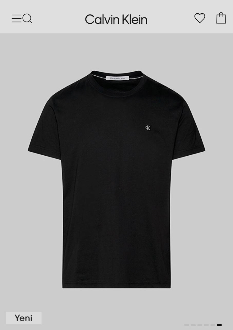 Calvin Klein Mini Patch Siyah İthal Tişört
