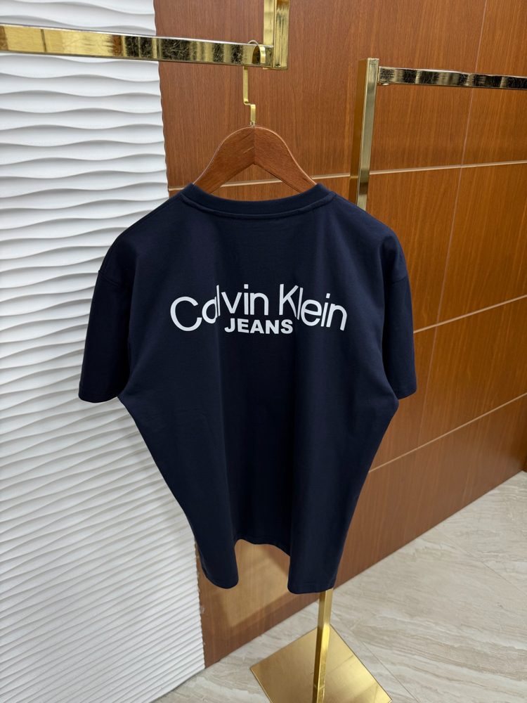 Calvin Klein Sırt Baskılı Lacivert İthal Tişört