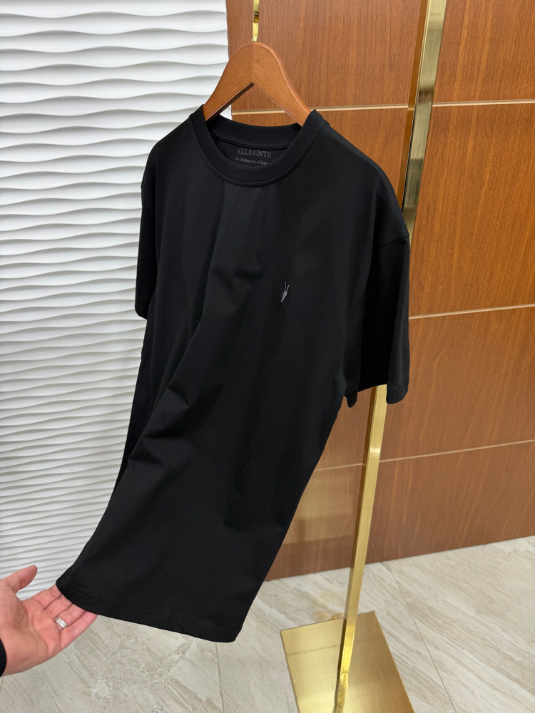 AllSaints Basic Siyah İthal Tişört