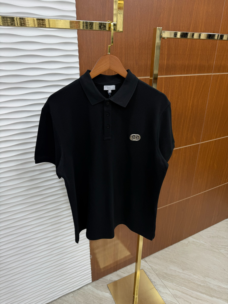 Christian Dior Siyah Demir İşleme Polo Yaka