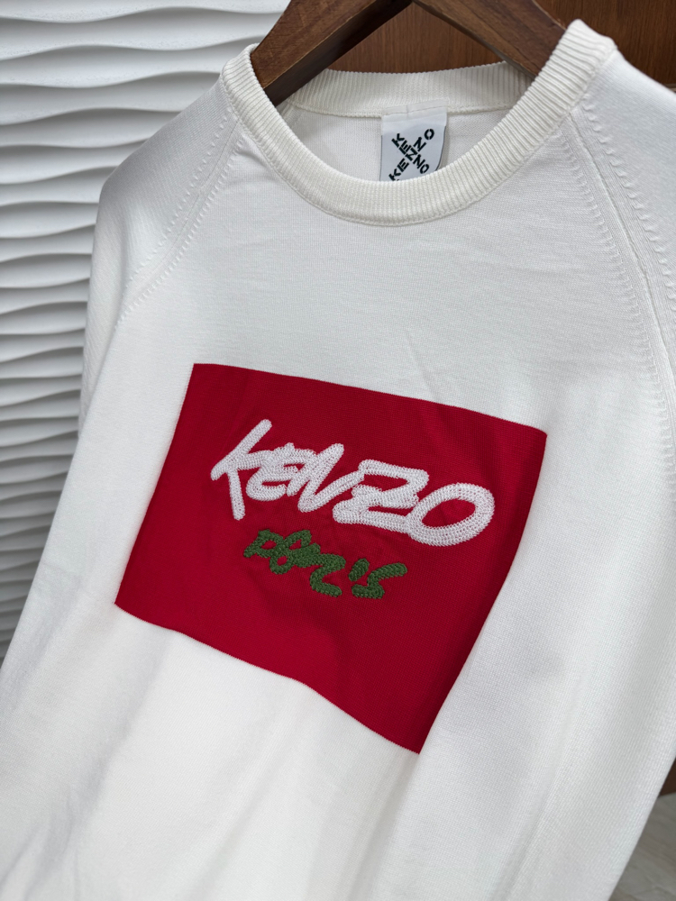 Kenzo Paris Beyaz İthal Triko