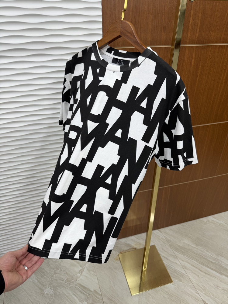 Armani Exchange Siyah Beyaz İthal Tişört
