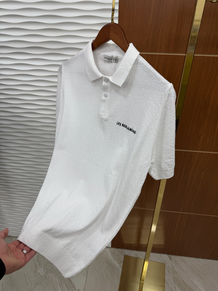Les Benjamins Beyaz İthal Polo Yaka