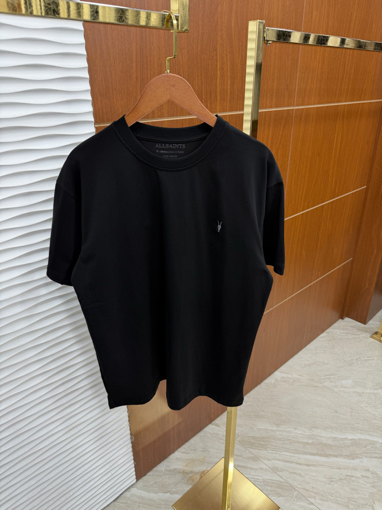 AllSaints Basic Siyah İthal Tişört