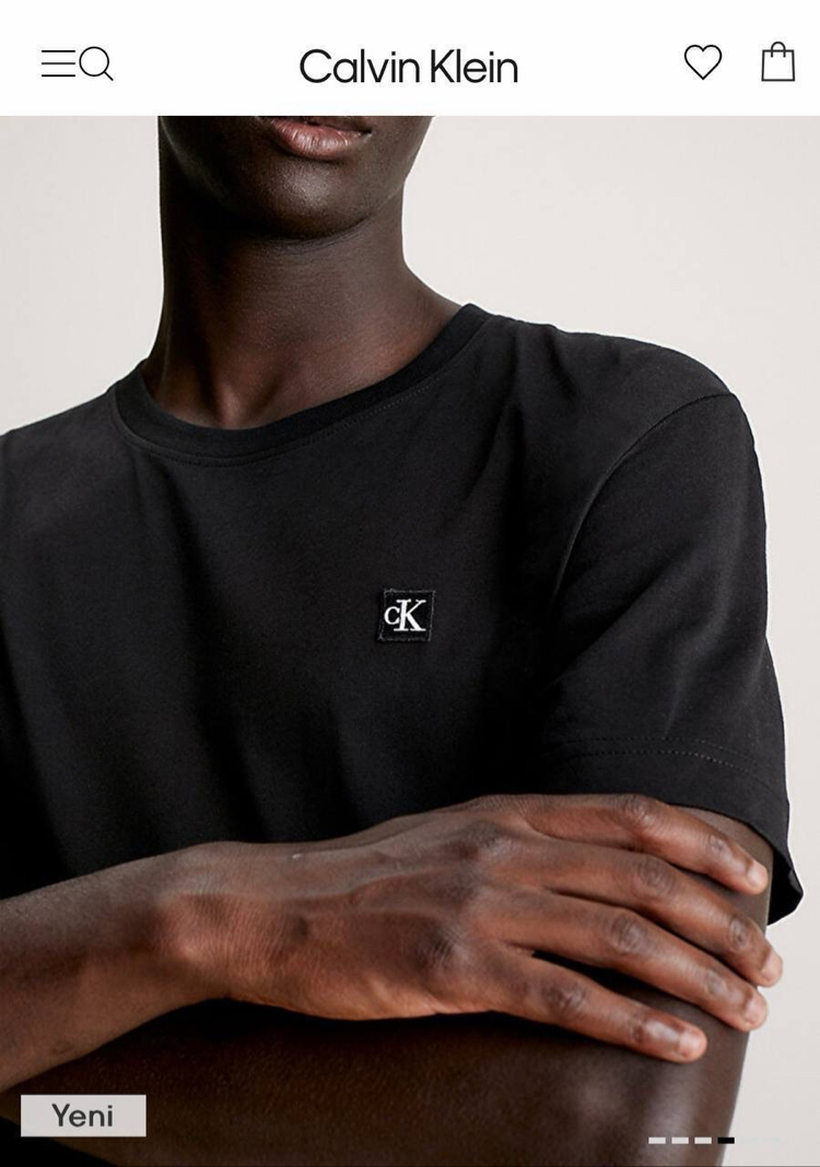 Calvin Klein Mini Patch Siyah İthal Tişört
