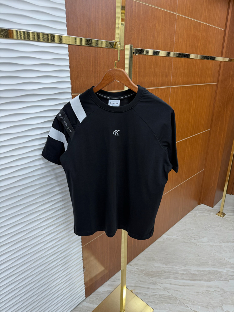 Calvin Klein Omuz Parçalı İthal Siyah Tişört