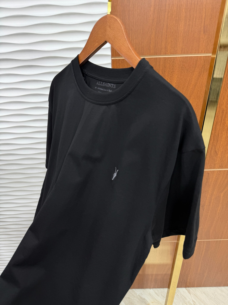 AllSaints Basic Siyah İthal Tişört