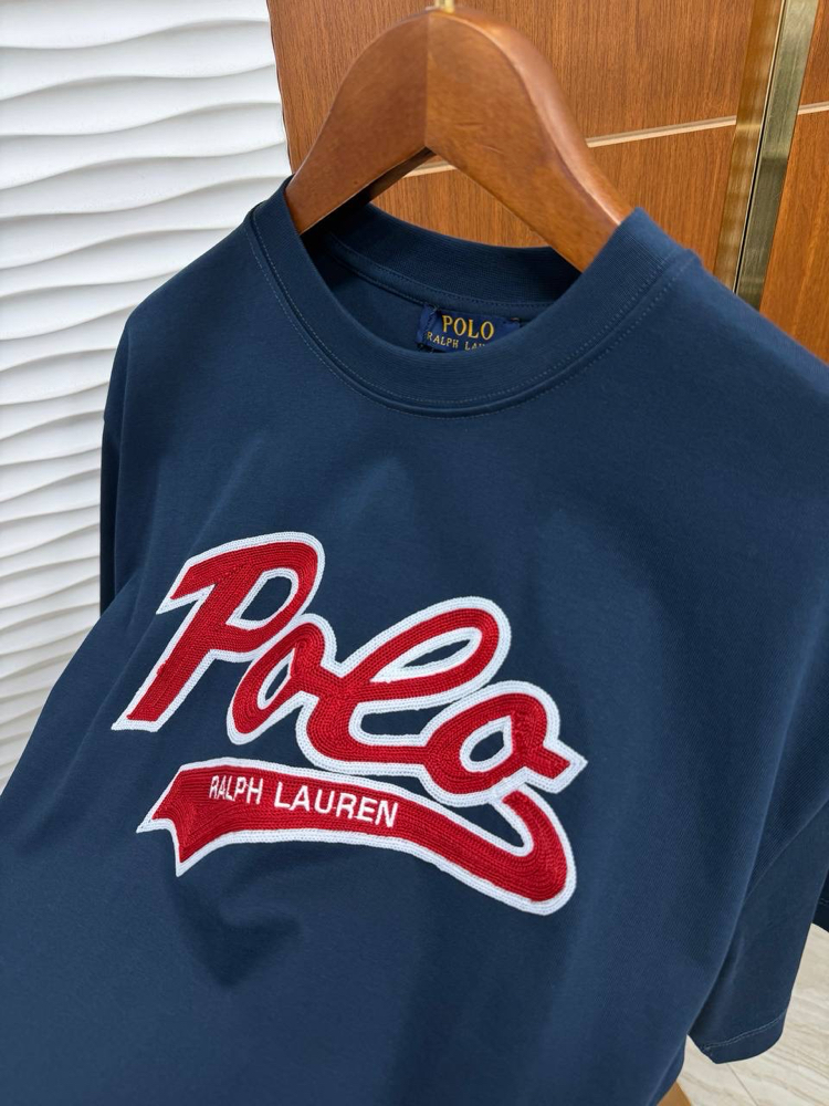 RL Kırmızı Polo Patch İthal Lacivert Tişört