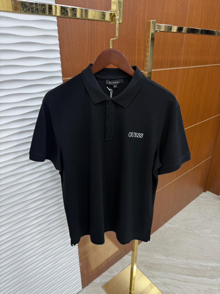 Guess Basic Siyah İthal Polo Yaka