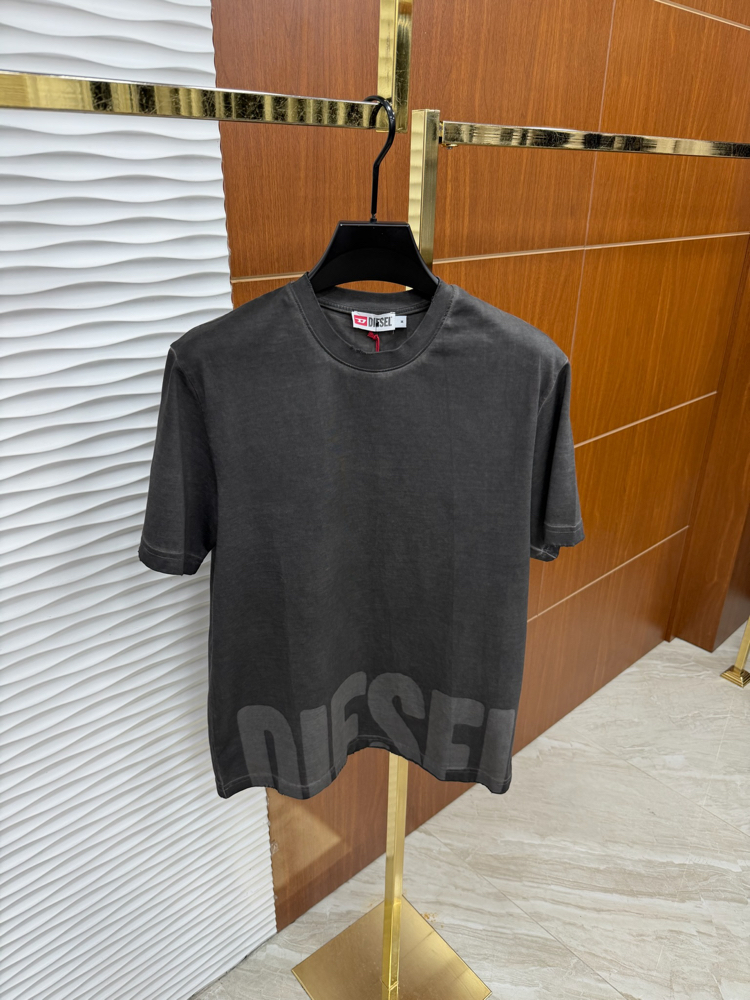 Diesel Yıkamalı Antrasit İthal Tişört