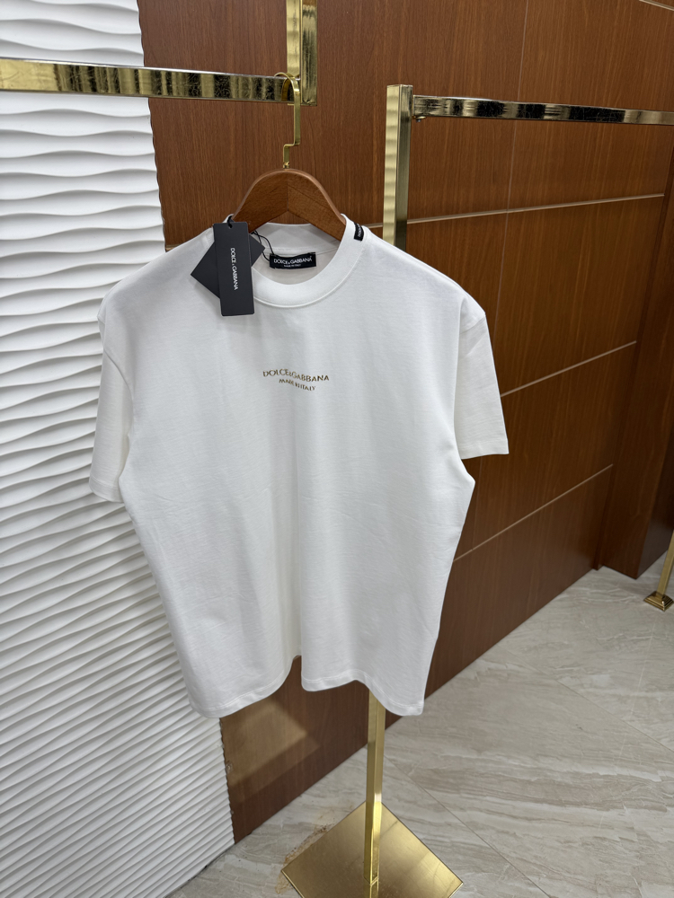 Dolce Gabbana Gold Logo İthal Beyaz Tişört
