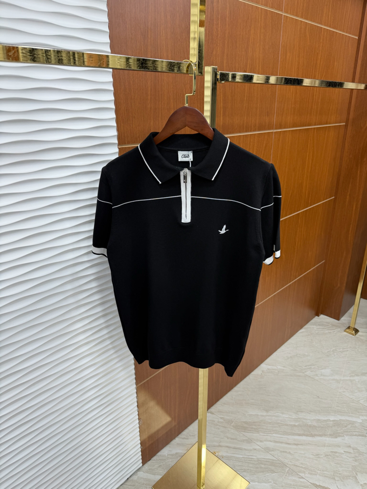 Beymen Club Çizgi Detaylı İthal Siyah Tişört