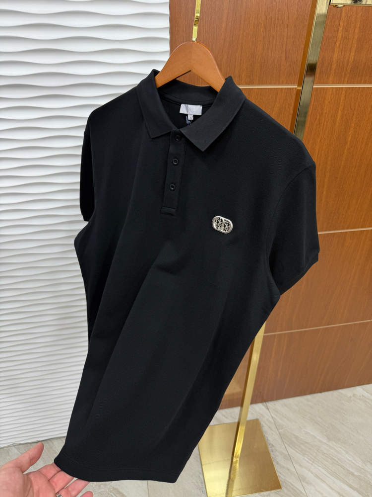 Christian Dior Siyah Demir İşleme Polo Yaka