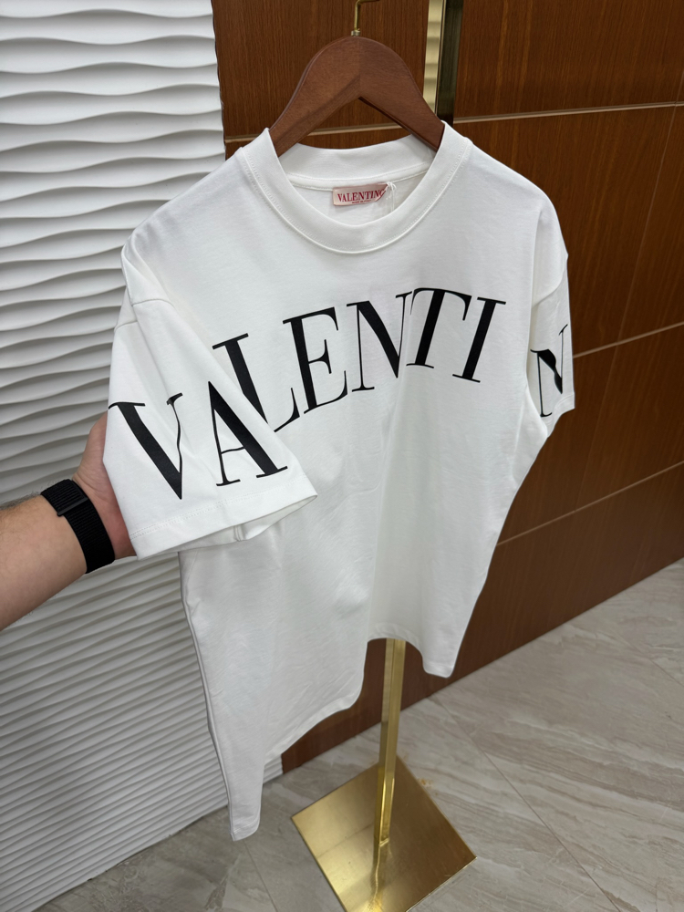 Valentino YALAN makinesi İthal Beyaz Tişört