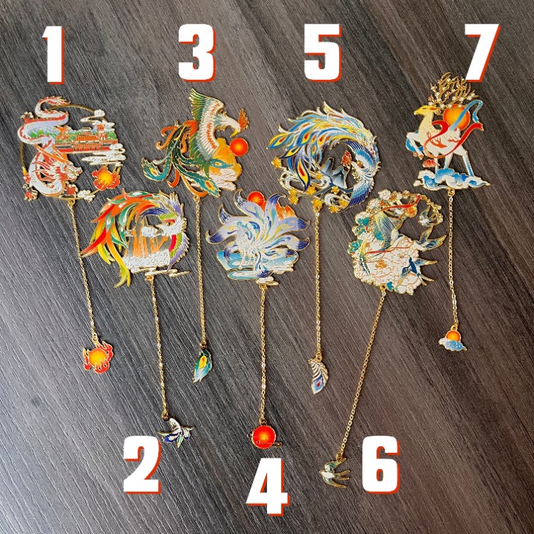Asya Esintili Metal Kitap Ayraçları