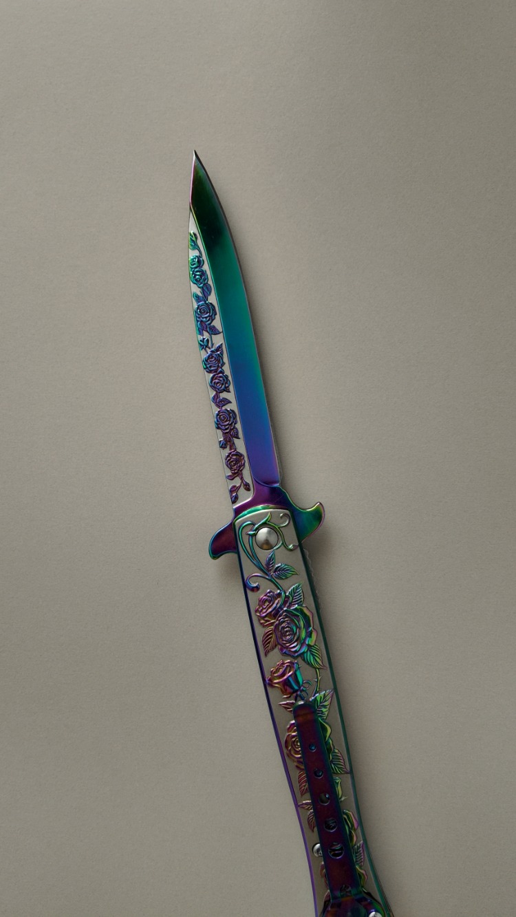 ALN MASTER GÜL MOTİFLİ RAİNBOW ÇAKI (ALN37)
