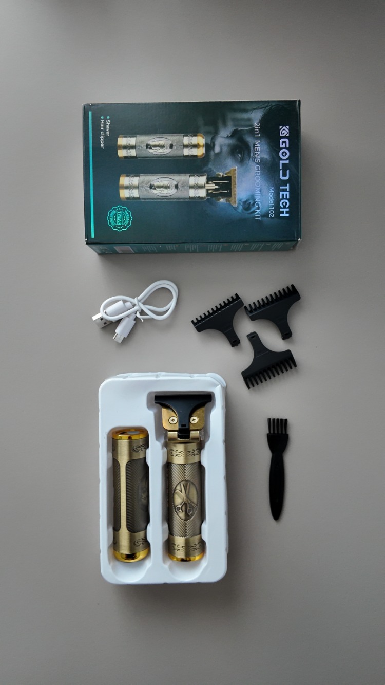 GOLDTECH 2'Lİ ŞARJLI SAÇ SAKAL KESME ERKEK BAKIM SETİ (MODEL:102)
